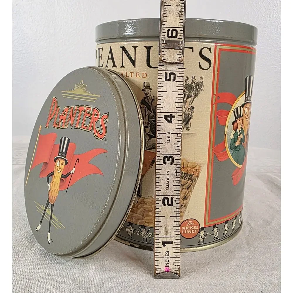 Vtg. Planter's Peanuts Tin (1989) 5